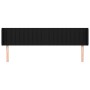 Cabecero de tela negro 203x16x78/88 cm de , Cabeceros y pies de cama - Ref: Foro24-3119030, Precio: 62,75 €, Descuento: %