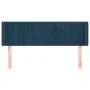 Dunkelblaues Samtkopfteil 147x16x78/88 cm von , Kopf- und Fußteile - Ref: Foro24-3119058, Preis: 73,41 €, Rabatt: %