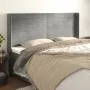 Cabecero con orejas de terciopelo gris claro 163x16x118/128 cm de , Cabeceros y pies de cama - Ref: Foro24-3119774, Precio: 1...