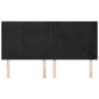 Cabecero con orejas de terciopelo negro 163x16x118/128 cm de , Cabeceros y pies de cama - Ref: Foro24-3119776, Precio: 118,76...