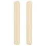 Cabecero con orejas de tela color crema 83x16x118/128 cm de , Cabeceros y pies de cama - Ref: Foro24-3119797, Precio: 72,06 €...