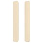 Cabecero con orejas de tela color crema 203x16x118/128 cm de , Cabeceros y pies de cama - Ref: Foro24-3119845, Precio: 148,30...