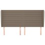 Headboard with ears in taupe gray fabric 163x23x118/128 cm by , Headboards and footboards - Ref: Foro24-3118106, Price: 141,7...