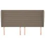 Headboard with ears in taupe gray fabric 163x23x118/128 cm by , Headboards and footboards - Ref: Foro24-3118106, Price: 135,6...