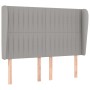 Kopfteil mit hellgrauen Stoffohren 147x23x118/128 cm von , Kopf- und Fußteile - Ref: Foro24-3118192, Preis: 130,72 €, Rabatt: %