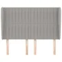 Headboard with light gray fabric ears 147x23x118/128 cm by , Headboards and footboards - Ref: Foro24-3118192, Price: 128,01 €...