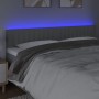 Hellgraues Stoffkopfteil mit LED 160x5x78/88 cm von , Kopf- und Fußteile - Ref: Foro24-3121856, Preis: 62,18 €, Rabatt: %