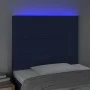 Cabecero con luces LED tela azul 80x5x118/128 cm de , Cabeceros y pies de cama - Ref: Foro24-3122544, Precio: 60,77 €, Descue...