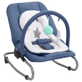Hamaca mecedora para bebés de acero azul marino de vidaXL, Mecedoras y sillas para bebés - Ref: Foro24-10256, Precio: 103,56 ...
