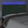 Headboard with LED lights dark green velvet 160x5x118/128 cm by , Headboards and footboards - Ref: Foro24-3122621, Price: 123...