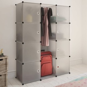 vidaXl Modularer Kleiderschrank mit 9 Fächern weiß 37x115x150 cm von vidaXL, Kleiderschränke - Ref: Foro24-240498, Preis: 61,...
