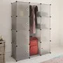 vidaXl Modular wardrobe with 9 compartments white 37x115x150 cm by vidaXL, Wardrobes - Ref: Foro24-240498, Price: 56,12 €, Di...