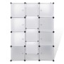 vidaXl Modular wardrobe with 9 compartments white 37x115x150 cm by vidaXL, Wardrobes - Ref: Foro24-240498, Price: 61,11 €, Di...
