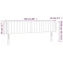 Taupe gray fabric headboard with LED 203x16x78/88 cm by , Headboards and footboards - Ref: Foro24-3123500, Price: 71,14 €, Di...