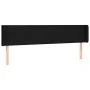 Black fabric headboard with LED 203x16x78/88 cm by , Headboards and footboards - Ref: Foro24-3123498, Price: 68,43 €, Discoun...