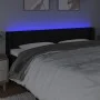 Black fabric headboard with LED 203x16x78/88 cm by , Headboards and footboards - Ref: Foro24-3123498, Price: 68,43 €, Discoun...
