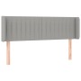 Kopfteil aus hellgrauem Stoff mit LED 147x16x78/88 cm von , Kopf- und Fußteile - Ref: Foro24-3123472, Preis: 78,26 €, Rabatt: %