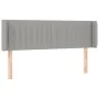 Light gray fabric headboard with LED 147x16x78/88 cm by , Headboards and footboards - Ref: Foro24-3123472, Price: 76,50 €, Di...