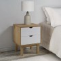 Nachttisch OTTA aus braunem und weißem Kiefernholz 45x39x57 cm von vidaXL, Nachttische - Ref: Foro24-348578, Preis: 64,88 €, ...