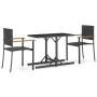 3-teiliges schwarzes Garten-Essset von vidaXL, Gartensets - Ref: Foro24-3072442, Preis: 174,11 €, Rabatt: %