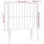 Cabecero con LED de tela gris taupe 103x16x118/128 cm de , Cabeceros y pies de cama - Ref: Foro24-3124280, Precio: 75,55 €, D...