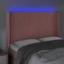 Cabecero con LED de terciopelo rosa 147x16x118/128 cm de , Cabeceros y pies de cama - Ref: Foro24-3124339, Precio: 137,96 €, ...