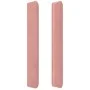 Cabecero con LED de terciopelo rosa 147x16x118/128 cm de , Cabeceros y pies de cama - Ref: Foro24-3124339, Precio: 137,96 €, ...