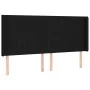 Kopfteil aus schwarzem Stoff mit LED 163x16x118/128 cm von , Kopf- und Fußteile - Ref: Foro24-3124294, Preis: 128,90 €, Rabat...
