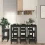 9-piece bar set solid black pine wood by , Furniture sets for kitchens and dining rooms - Ref: Foro24-3124726, Price: 598,35 ...