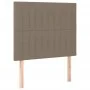 Bed frame with headboard in taupe gray fabric 80x200 cm by , Beds and slatted bases - Ref: Foro24-3125175, Price: 140,31 €, D...