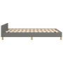 Bed frame with headboard in dark gray fabric 120x200 cm by , Beds and slatted bases - Ref: Foro24-3125204, Price: 149,42 €, D...