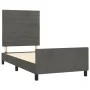 Dark gray velvet bed frame with headboard 80x200cm by , Beds and slatted bases - Ref: Foro24-3125783, Price: 139,66 €, Discou...