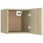 Wand-Wohnzimmermöbel 2 Stk. Sonoma-Eiche 30,5x30x30 cm von vidaXL, TV-Möbel - Ref: Foro24-804491, Preis: 44,39 €, Rabatt: %