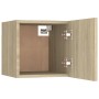 Wand-Wohnzimmermöbel 2 Stk. Sonoma-Eiche 30,5x30x30 cm von vidaXL, TV-Möbel - Ref: Foro24-804491, Preis: 45,08 €, Rabatt: %