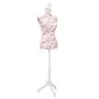 Maniquí de busto de mujer algodón blanco con rosas de vidaXL, Galanes de noche - Ref: Foro24-30030, Precio: 86,62 €, Descuent...