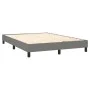 Box spring bed with dark gray fabric mattress 140x200 cm by , Beds and slatted bases - Ref: Foro24-3126406, Price: 445,67 €, ...