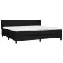 Box spring bed with black fabric mattress 200x200 cm by , Beds and slatted bases - Ref: Foro24-3126431, Price: 586,35 €, Disc...
