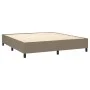 Cama box spring con colchón tela gris taupe 160x200 cm de , Camas y somieres - Ref: Foro24-3128057, Precio: 603,21 €, Descuen...