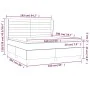Cama box spring con colchón tela gris taupe 160x200 cm de , Camas y somieres - Ref: Foro24-3128057, Precio: 603,21 €, Descuen...