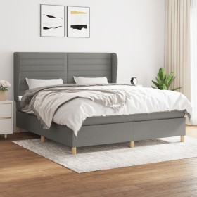 Boxspringbett mit dunkelgrauer Stoffmatratze 160x200 cm von , Betten und Lattenroste - Ref: Foro24-3128614, Preis: 579,13 €, ...