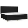 Box spring bed with black fabric mattress 200x200 cm by , Beds and slatted bases - Ref: Foro24-3128711, Price: 651,89 €, Disc...