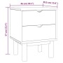 Nachttisch OTTA aus braunem und weißem Kiefernholz 45x39x57 cm von vidaXL, Nachttische - Ref: Foro24-348578, Preis: 64,88 €, ...