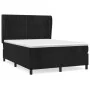 Box spring bed with black velvet mattress 140x190 cm by , Beds and slatted bases - Ref: Foro24-3129329, Price: 496,56 €, Disc...