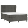 Boxspringbett mit dunkelgrauer Samtmatratze 140x200 cm von , Betten und Lattenroste - Ref: Foro24-3129334, Preis: 501,81 €, R...