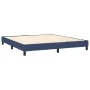 Box spring bed with blue fabric mattress 160x200 cm by , Beds and slatted bases - Ref: Foro24-3129807, Price: 475,42 €, Disco...