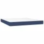 Box spring bed with blue fabric mattress 160x200 cm by , Beds and slatted bases - Ref: Foro24-3129807, Price: 475,42 €, Disco...