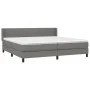 Boxspringbett mit dunkelgrauer Stoffmatratze 200x200 cm von , Betten und Lattenroste - Ref: Foro24-3129898, Preis: 582,40 €, ...