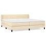 Boxspringbett mit cremefarbener Stoffmatratze 200x200 cm von , Betten und Lattenroste - Ref: Foro24-3129902, Preis: 581,83 €,...
