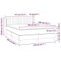 Boxspringbett mit dunkelgrauer Samtmatratze 140x200 cm von , Betten und Lattenroste - Ref: Foro24-3131082, Preis: 441,02 €, R...