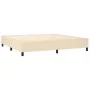 Box spring bed with cream fabric mattress 200x200 cm by , Beds and slatted bases - Ref: Foro24-3131622, Price: 630,70 €, Disc...